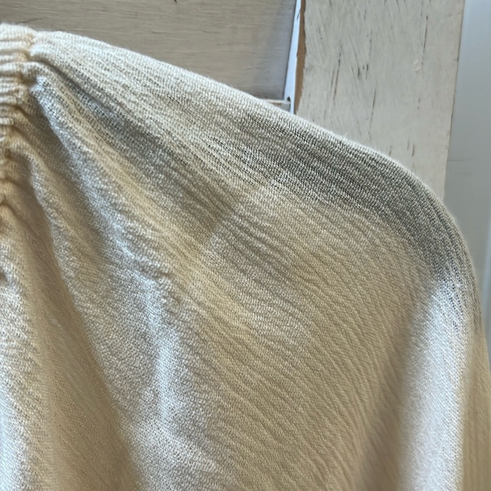 NWT/ Umgee Mid Length Bohemian Cream knee length flowy dress, all seasons! ❤️ - Picture 9 of 10